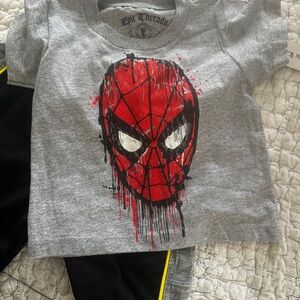 NWT Spider Man Red and Black Graphic Tee- 2T